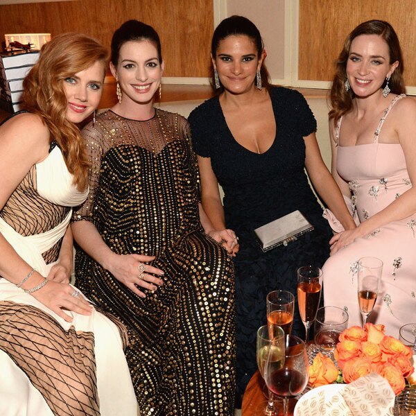 Amy Adams, Anne Hathaway & Emily Blunt from Vanity Fair Oscars 2016